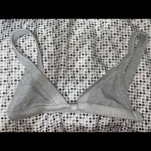 Oh Polly Silver Bikini Top